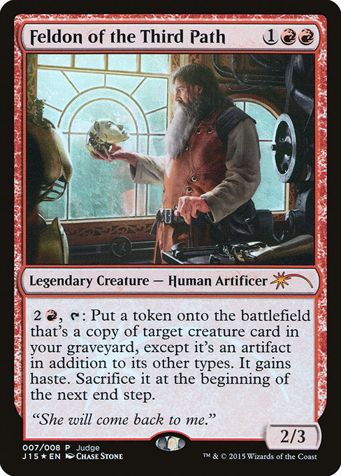 Feldon of the Third Path - Foil - Judge Promo
