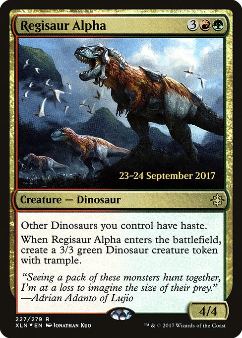 Regisaur Alpha - Foil - Prerelease Promo