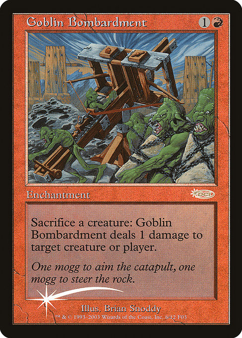 Goblin Bombardment - Foil - FNM Promo