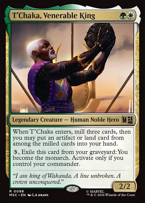 T'Chaka, Venerable King - Surge Foil
