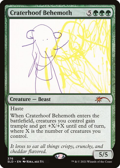 Craterhoof Behemoth  (376) - Foil