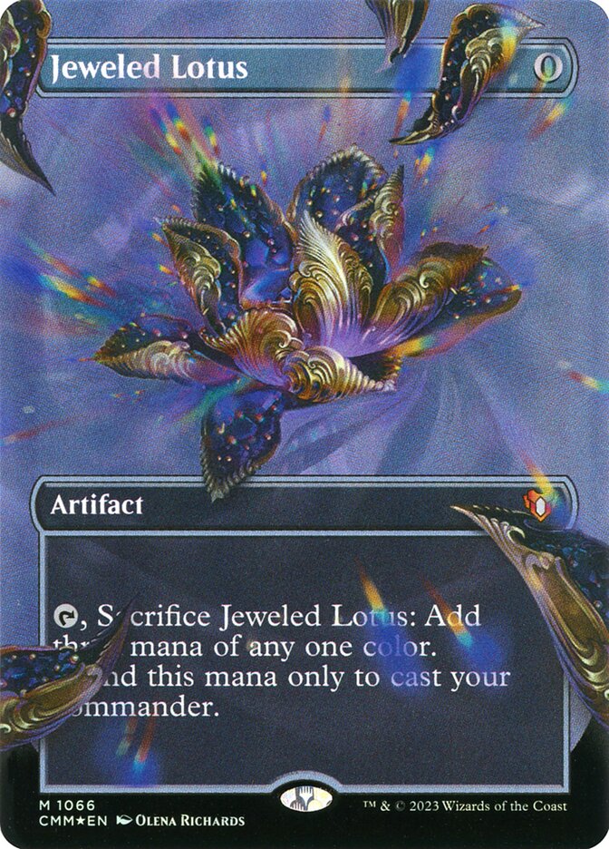 Jeweled Lotus - Textured Foil