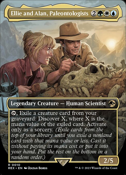 Ellie and Alan, Paleontologists - Foil