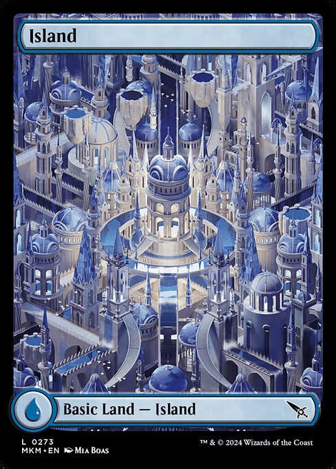 Island (273) - Full Art Impossible Land - Foil