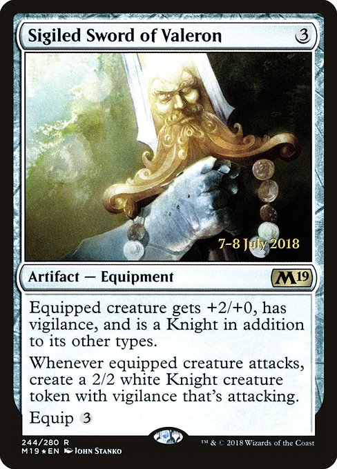 Sigiled Sword of Valeron - Foil - Prerelease Promo