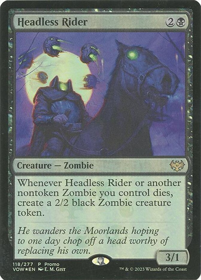 Headless Rider - Foil - Resale Promo