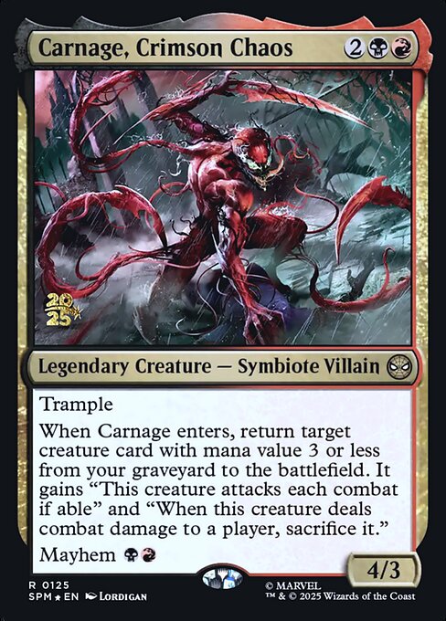 Carnage, Crimson Chaos - Foil - Prerelease Promo