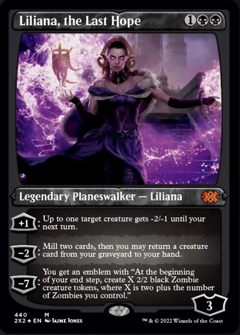 Liliana, the Last Hope - Foil Etched