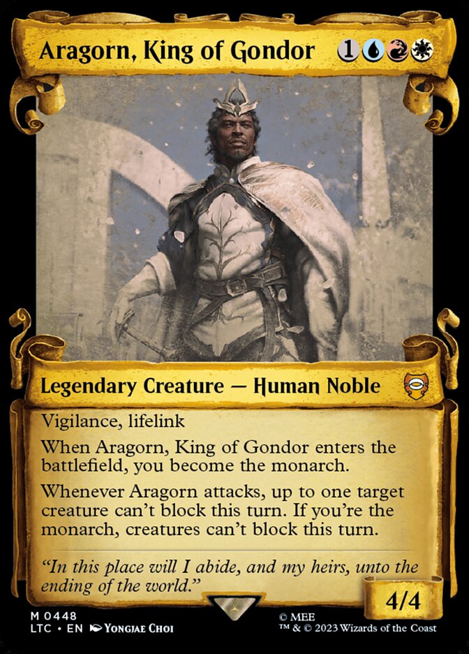 Aragorn, King of Gondor - Silver Foil