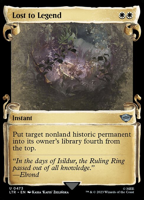 Lost to Legend - Silver Foil