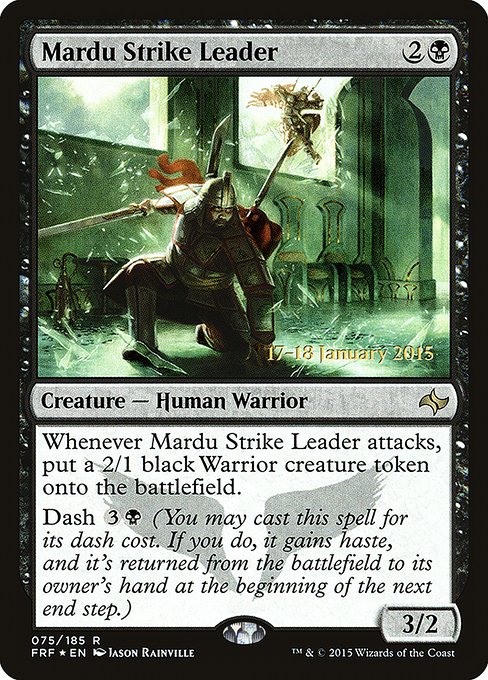 Mardu Strike Leader - Foil - Prerelease Promo