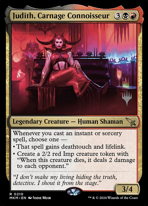 Judith, Carnage Connoisseur - Foil - Promo Pack