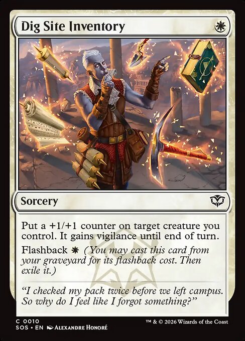Dig Site Inventory - Foil