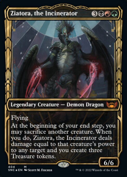 Ziatora, the Incinerator - Gilded Foil