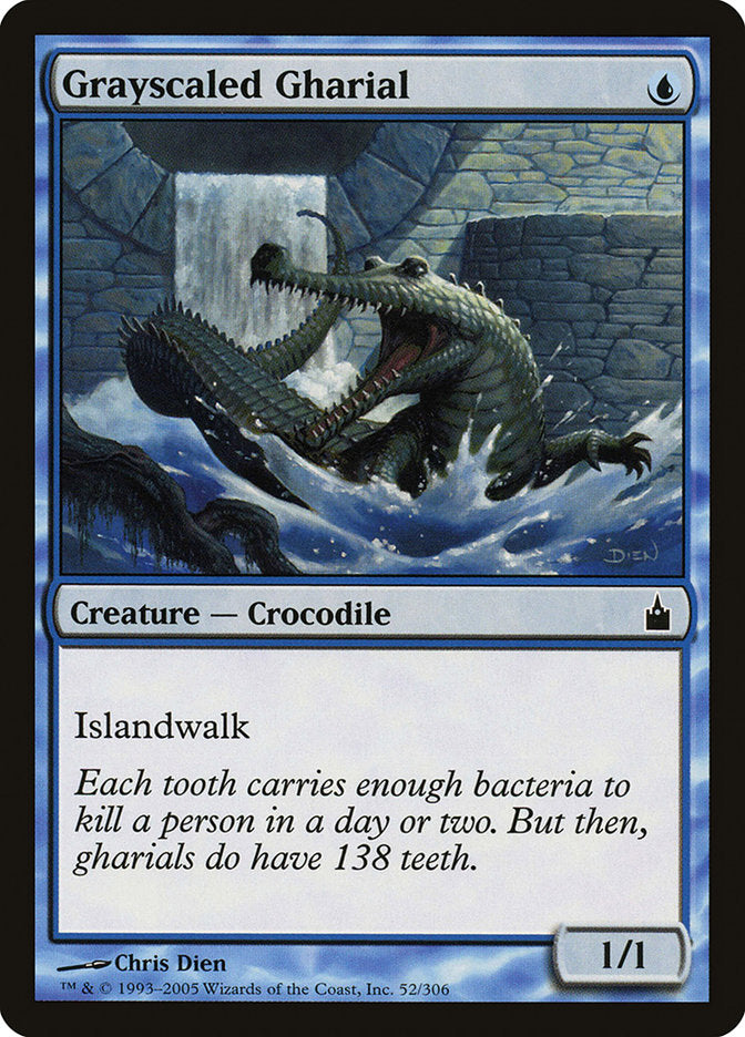 Grayscaled Gharial