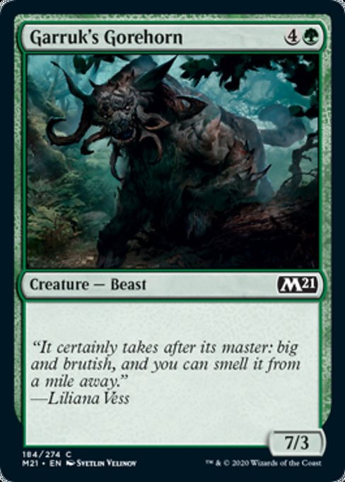 Garruk's Gorehorn - Foil