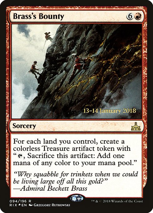 Brass's Bounty - Foil - Prerelease Promo