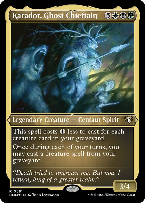 Karador, Ghost Chieftain - Foil-Etched