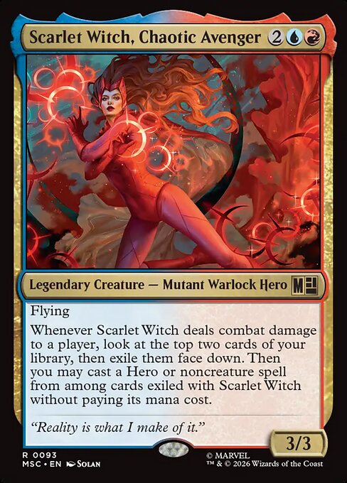 Scarlet Witch, Chaotic Avenger - Surge Foil