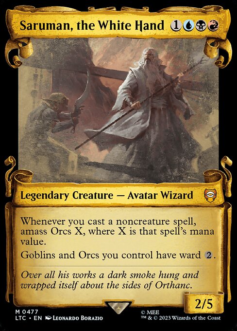 Saruman, the White Hand - Silver Foil