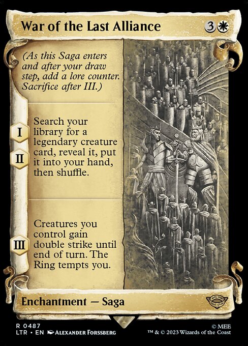 War of the Last Alliance - Silver Foil