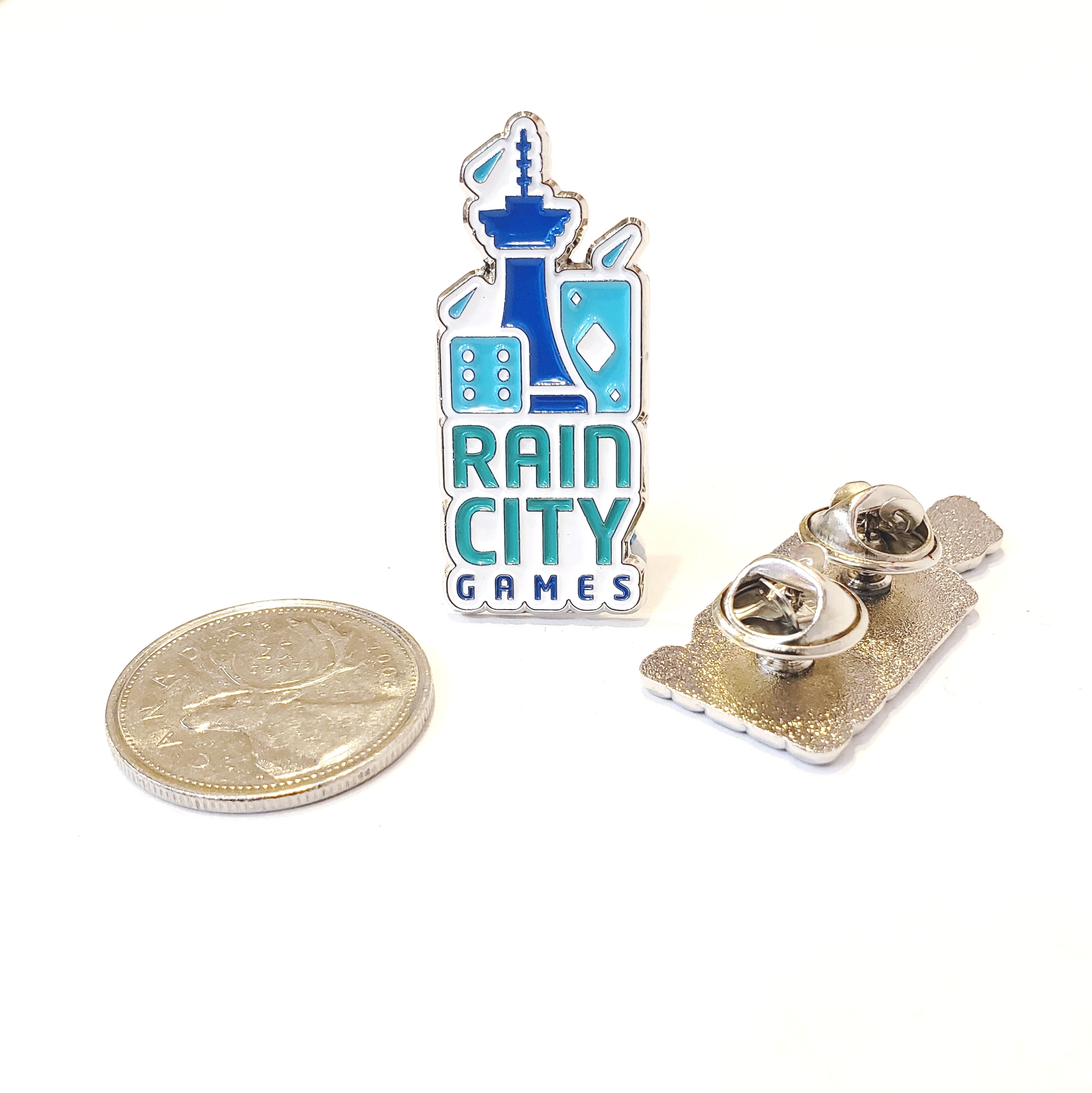 1.5" Enamel Pin - Rain City Games