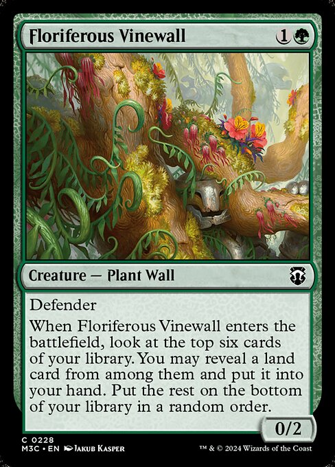 Floriferous Vinewall - Ripple Foil
