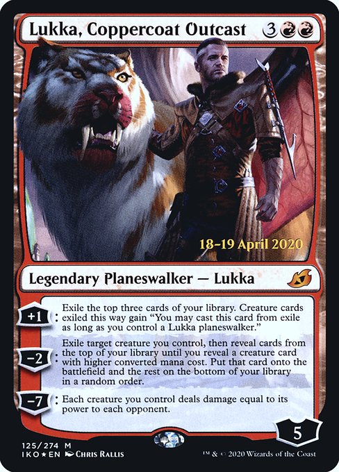 Lukka, Coppercoat Outcast - Foil - Prerelease Promo