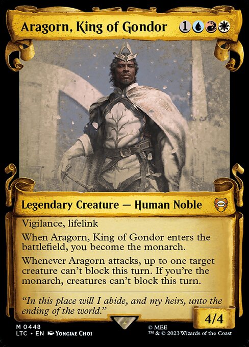 Aragorn, King of Gondor - Silver Foil