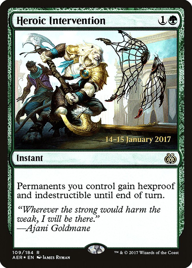 Heroic Intervention - Foil - Prerelease Promo