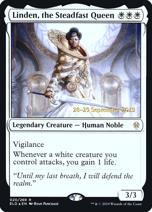 Linden, the Steadfast Queen - Foil - Prerelease Promo
