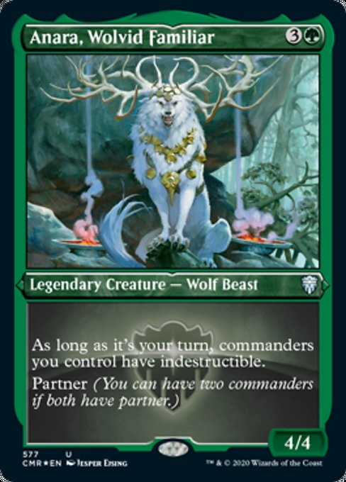 Anara, Wolvid Familiar - Foil-Etched
