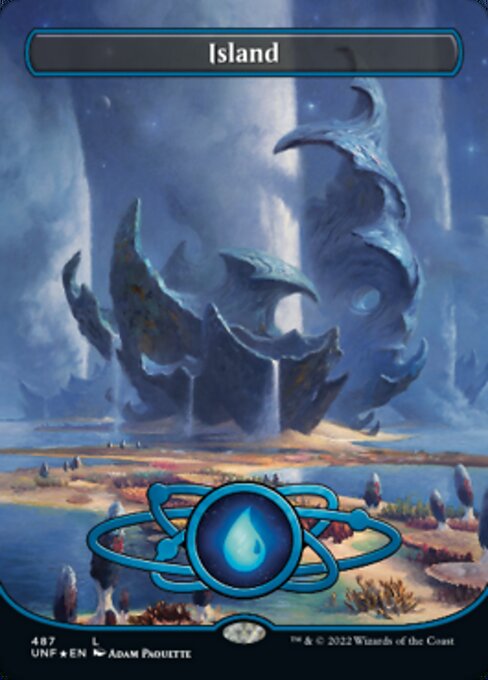 Island (487) - Full Art Galaxy Foil