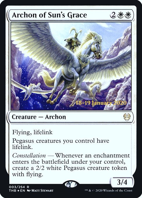 Archon of Sun's Grace - Foil - Prerelease Promo