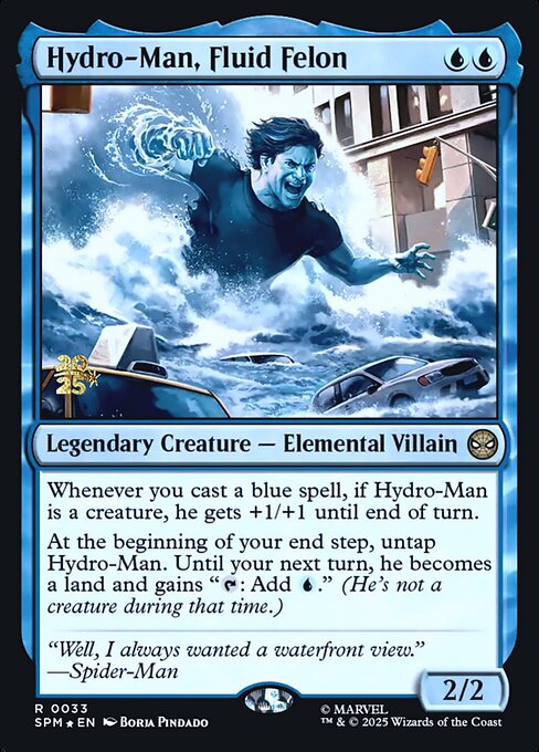 Hydro-Man, Fluid Felon - Foil - Prerelease Promo