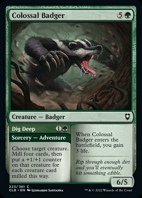 Colossal Badger - Foil