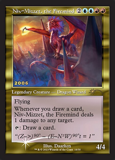 Niv-Mizzet, the Firemind - Foil - 30th Anniversary Promo