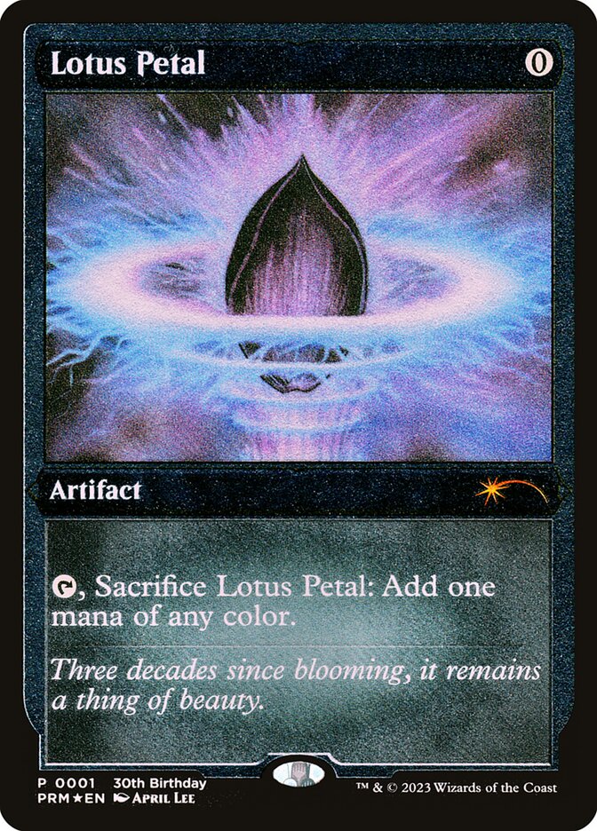 Lotus Petal - Foil - 30th Birthday Promo