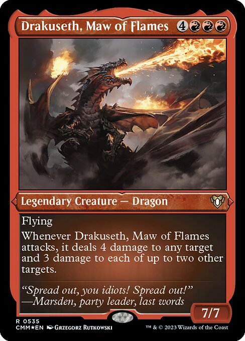 Drakuseth, Maw of Flames - Foil-Etched