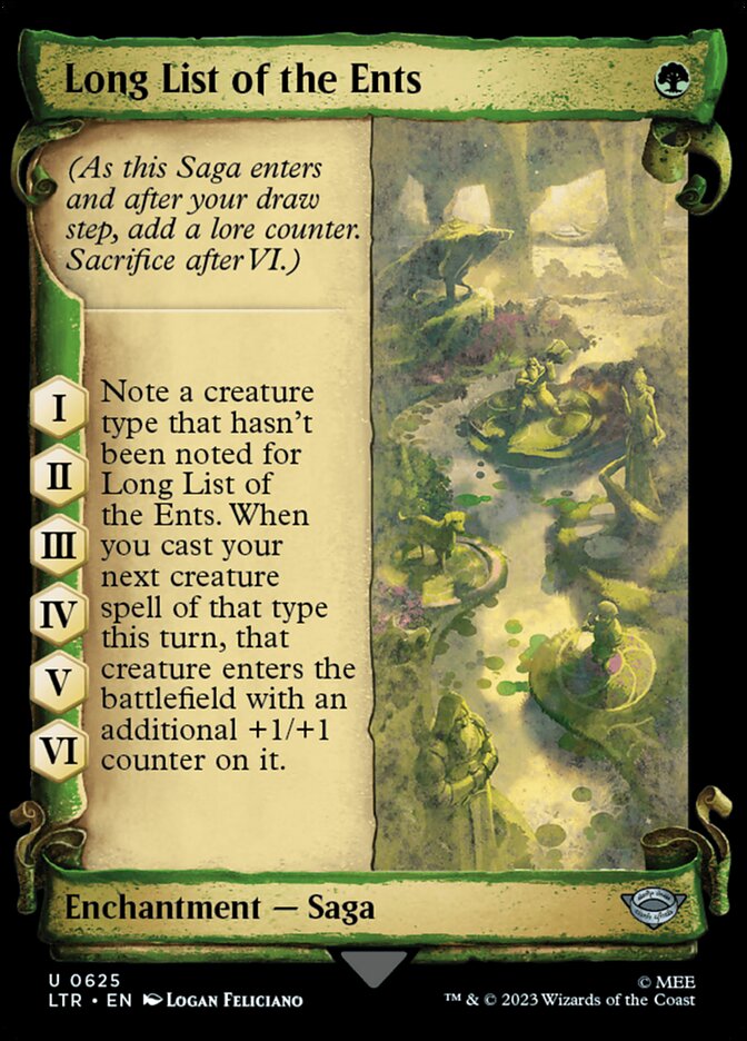 Long List of the Ents - Silver Foil