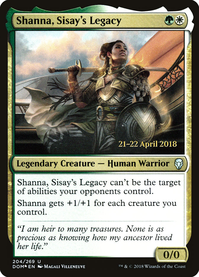 Shanna, Sisay's Legacy - Foil - Prerelease Promo