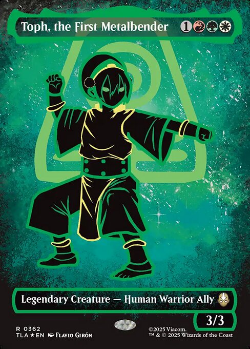 Toph, the First Metalbender - Foil - Neon Ink - Foil