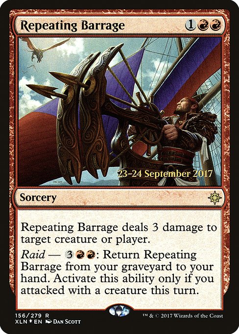 Repeating Barrage - Foil - Prerelease Promo