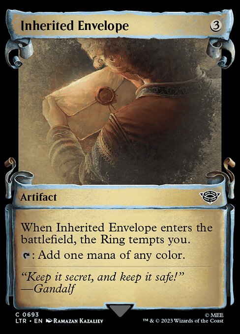 Inherited Envelope - Silver Foil