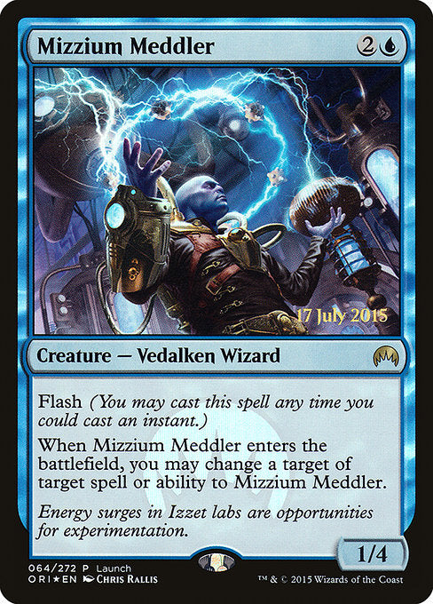 Mizzium Meddler - Foil - Prerelease Promo