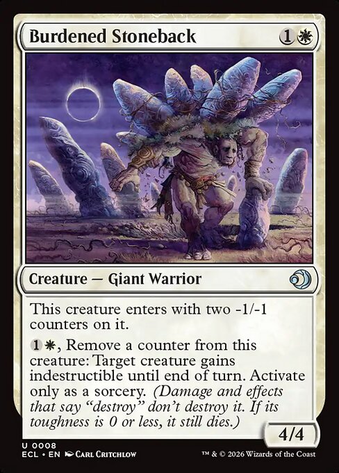 Burdened Stoneback - Foil