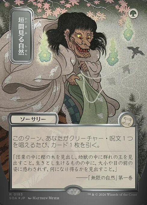 Glimpse of Nature (Japanese) - Silver Scroll Foil