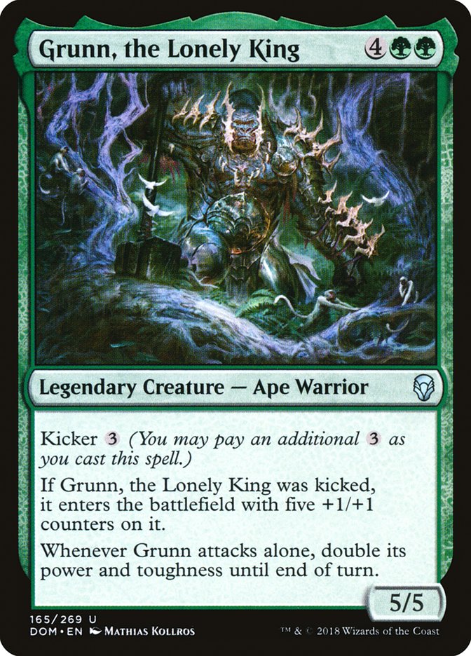 Grunn, the Lonely King - Foil