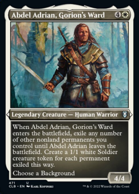 Abdel Adrian, Gorion's Ward - Foil-Etched