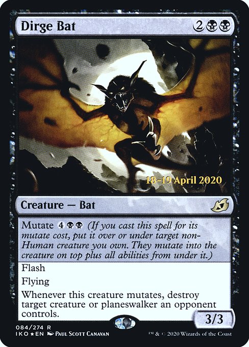 Dirge Bat - Foil - Prerelease Promo